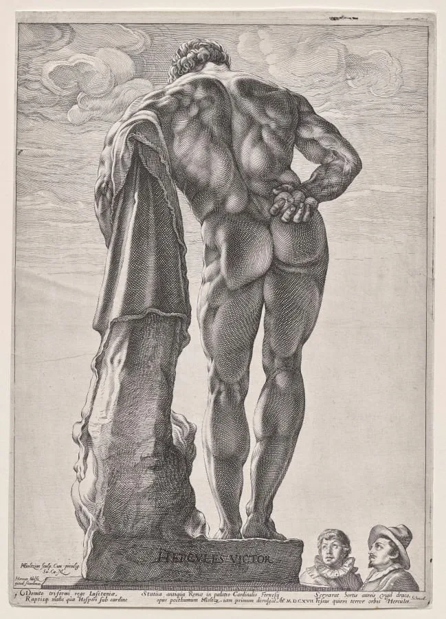 The Farnesian Hercules, by Hendrik Goltzius, 1592