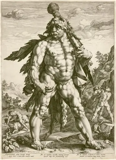 The Great Hercules, by Hendrik Goltzius