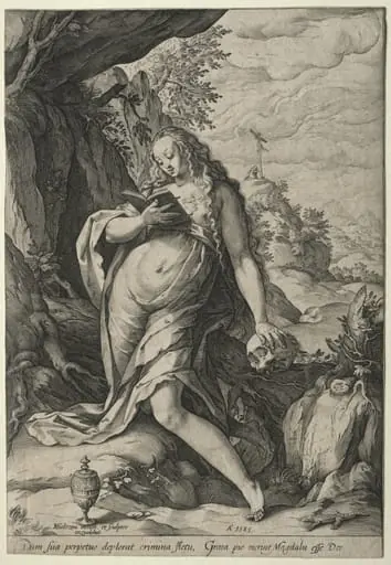 The Magdalen in Penance, by Hendrik Goltzius