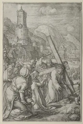 The Passion: Christ Carrying the Cross, by Hendrik Goltzius