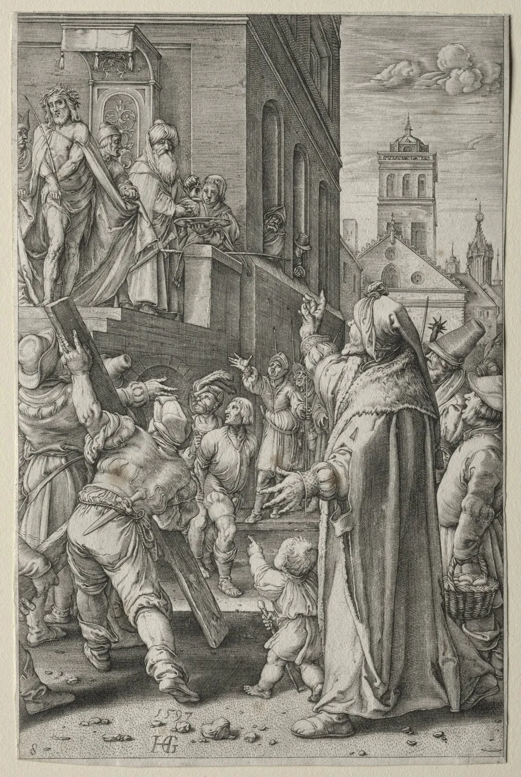 The Passion: Ecce Homo, by Hendrik Goltzius, 1597