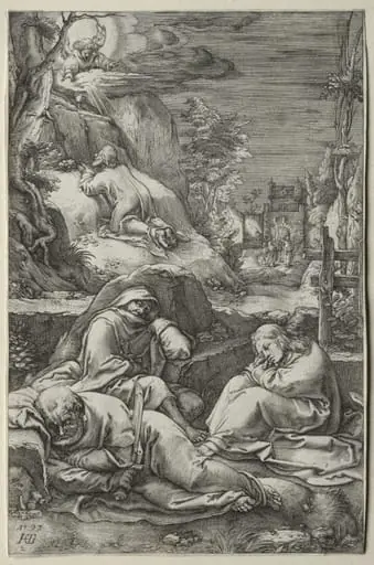 The Passion: The Agony in the Garden, by Hendrik Goltzius