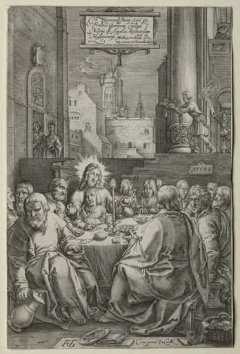 The Passion: The Last Supper, by Hendrik Goltzius