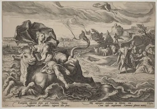 The Rape of Europa, by Hendrik Goltzius
