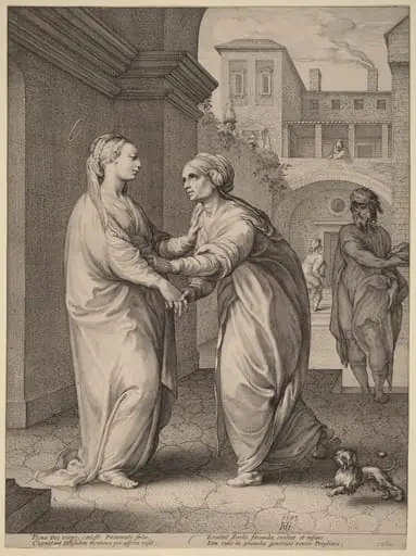 The Visitation, by Hendrik Goltzius