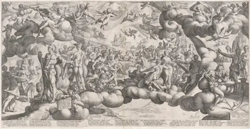 The Wedding of Cupid and Psyche, by Hendrik Goltzius