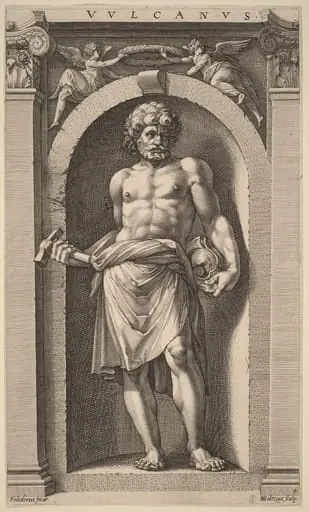 Vulcan, by Hendrik Goltzius