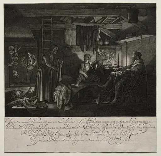 Jupiter and Mercury at the House of Philemon and Baucis, by Hendrik Goudt