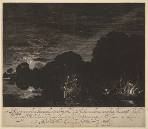 The Flight into Egypt, by Hendrik Goudt
