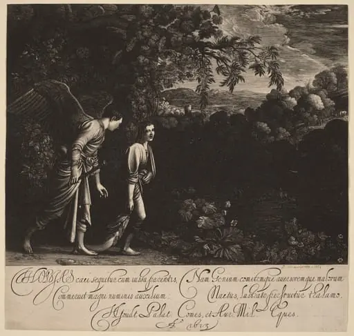 Tobias and the Angel (The Large Tobias), by Hendrik Goudt
