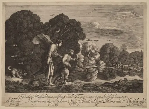 Tobias and the Angel (The Little Tobias), by Hendrik Goudt