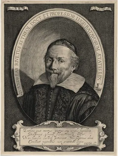Andreas Rivetus, Doctor of Divinity and Professor, by Hendrik Hondius I