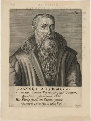 Joannes Sturmius, by Hendrik Hondius I