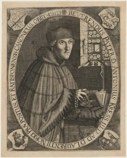 Rev. Father Antonius Kress, by Hendrik Hondius I