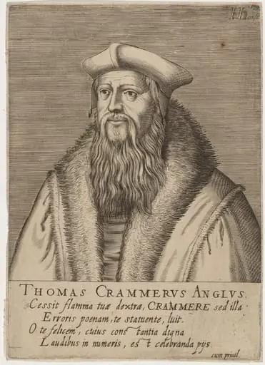 Thomas Cranmer, Archbishop of Canterbury, by Hendrik Hondius I