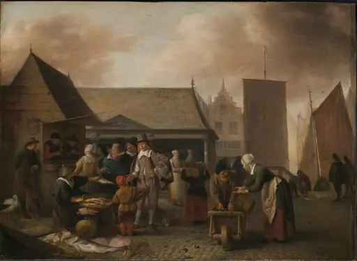 Fish Market, by Hendrik Martenszoon Sorgh