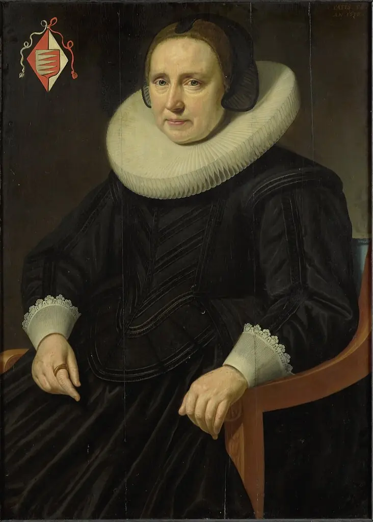 Portrait of Sara Sweerts de Weert (b. 1579), second wife of Antonius Antonides van der Linden, by Hendrik Meerman
