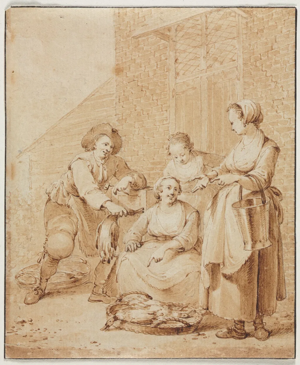 The Poultry Woman, by Hendrik Meijer, 1775
