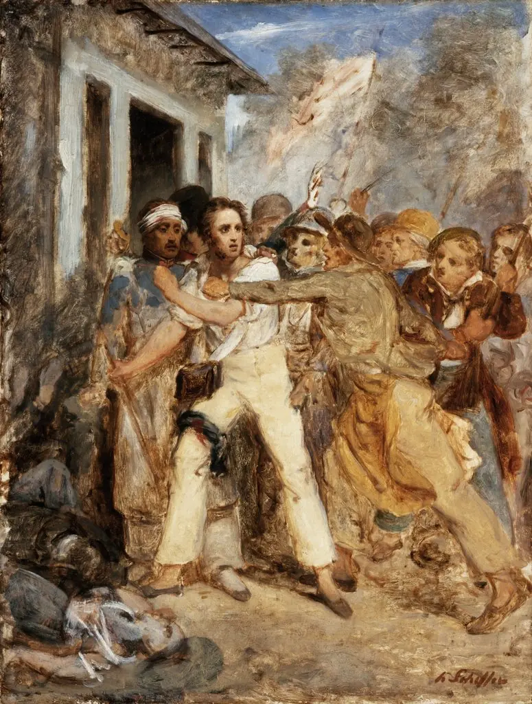 Study for a Battle Scene, by Hendrik Scheffer