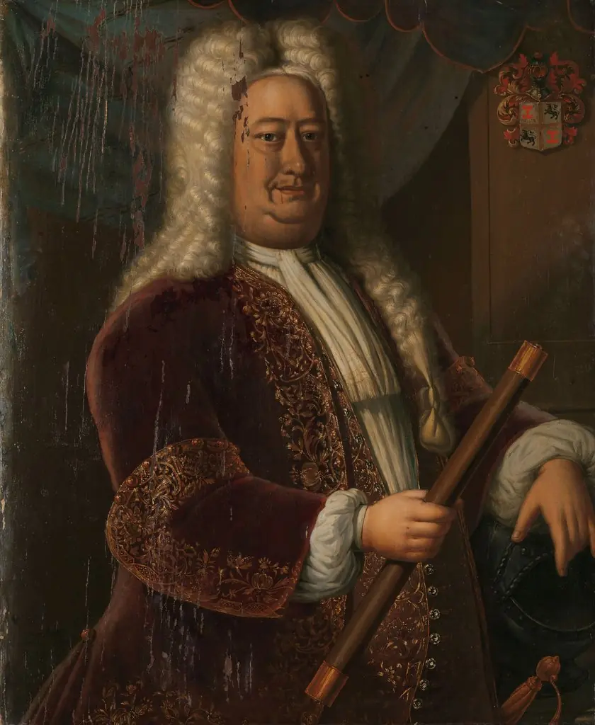 Portrait of Dirk van Cloon, Governor-General of the Dutch East Indies, by Hendrik van den Bosch
