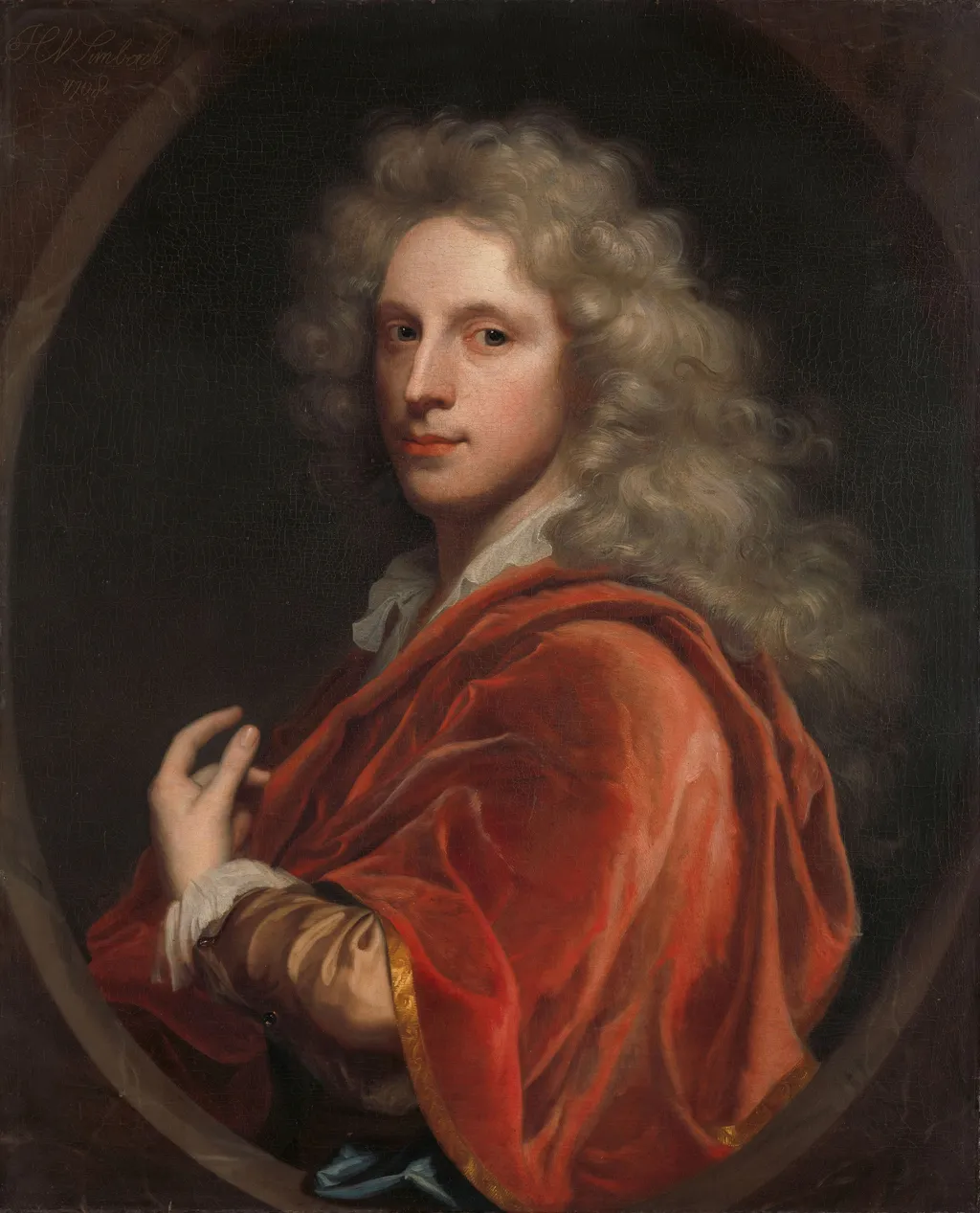 Self-Portrait, by Hendrik van Limborch, oil, 1708