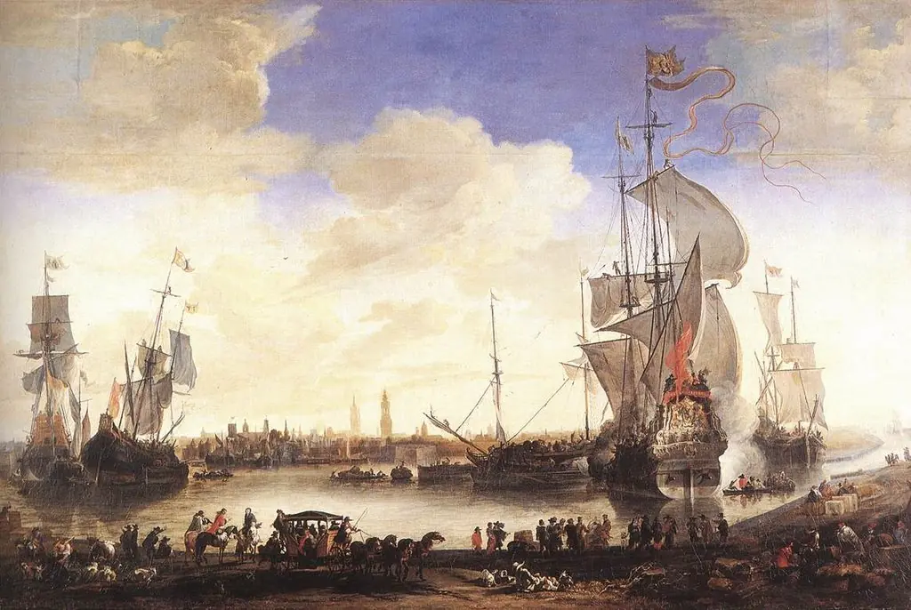 The Harbour Basin in Bruges, by Hendrik van Minderhout