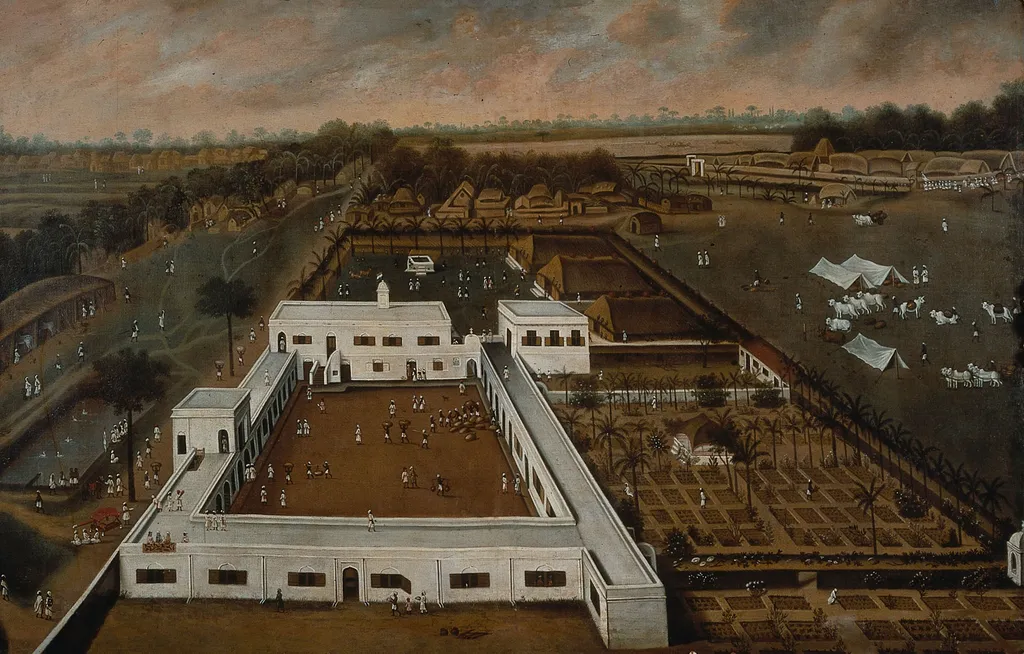 Dutch Plantation in Bengal, by Hendrik van Schuylenburgh, oil, 1665