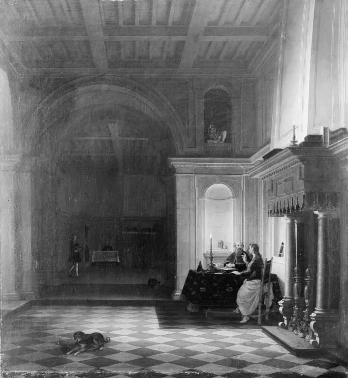 Christ Instructing Nicodemus, by Hendrik van Steenwijk II, oil, 1624