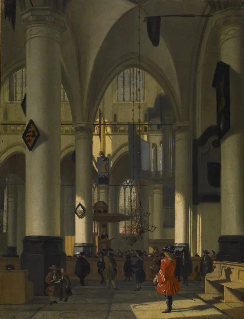 Imaginary Interior of a Protestant Church, by Hendrik van Streek