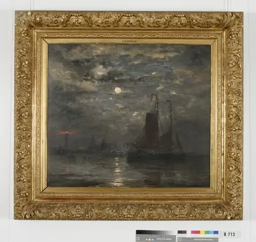 De vuurtoren van Scheveningen, by Hendrik Willem Mesdag