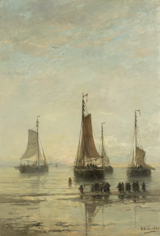 Fishing Boats from Scheveningen Anchored