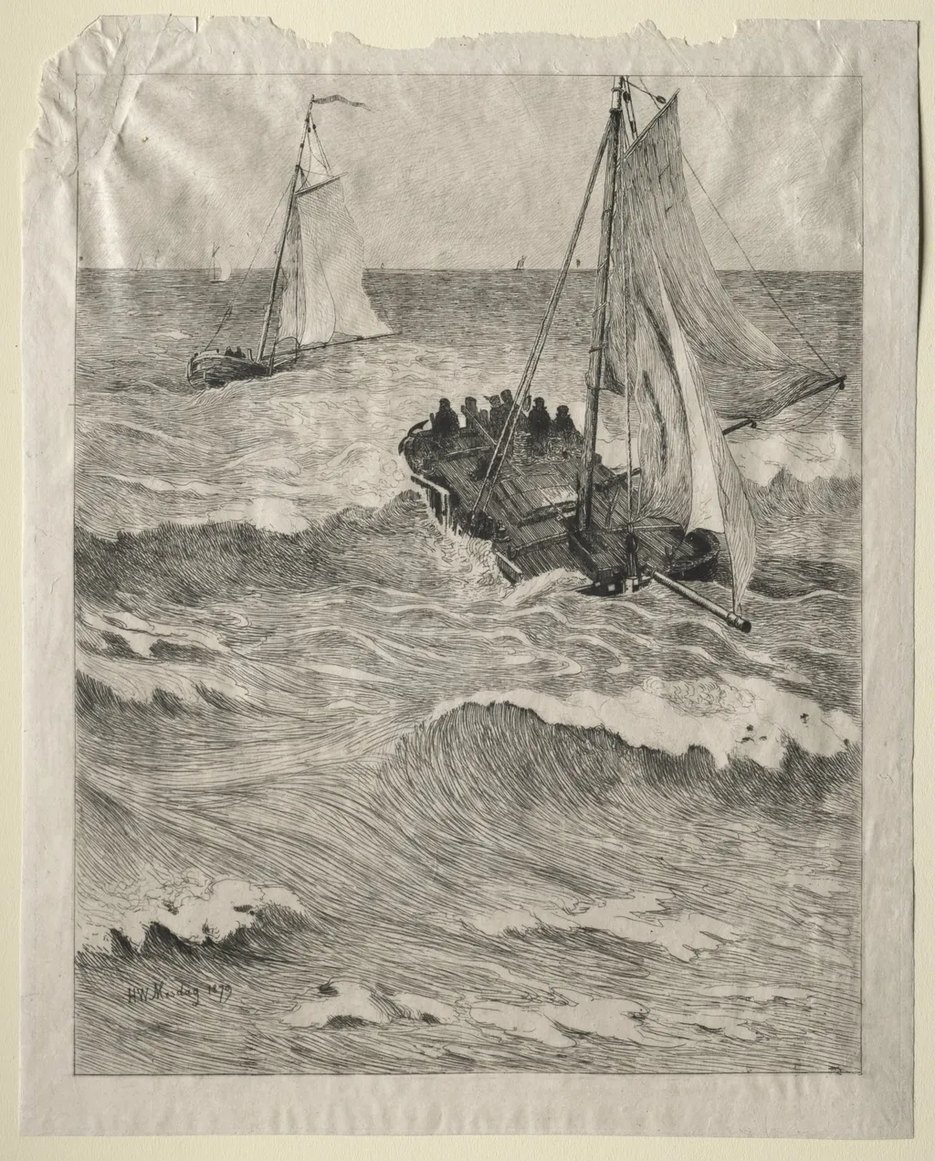 Marine Scene, by Hendrik Willem Mesdag, 1879