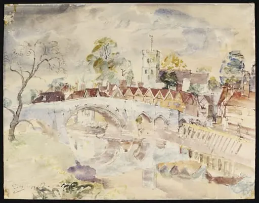 Aylesford Bridge, by Hennell