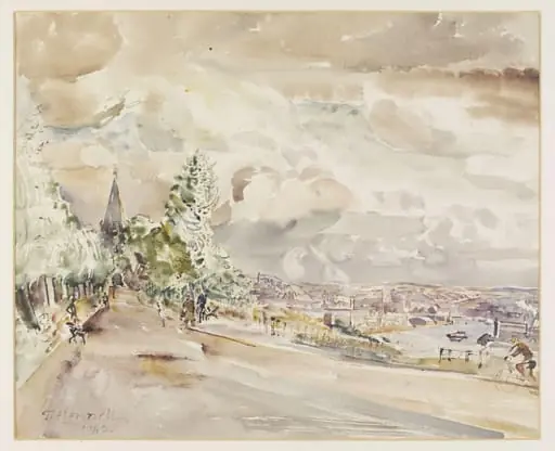 View of the Medway and part of Chatham from Frindsbury, by Hennell