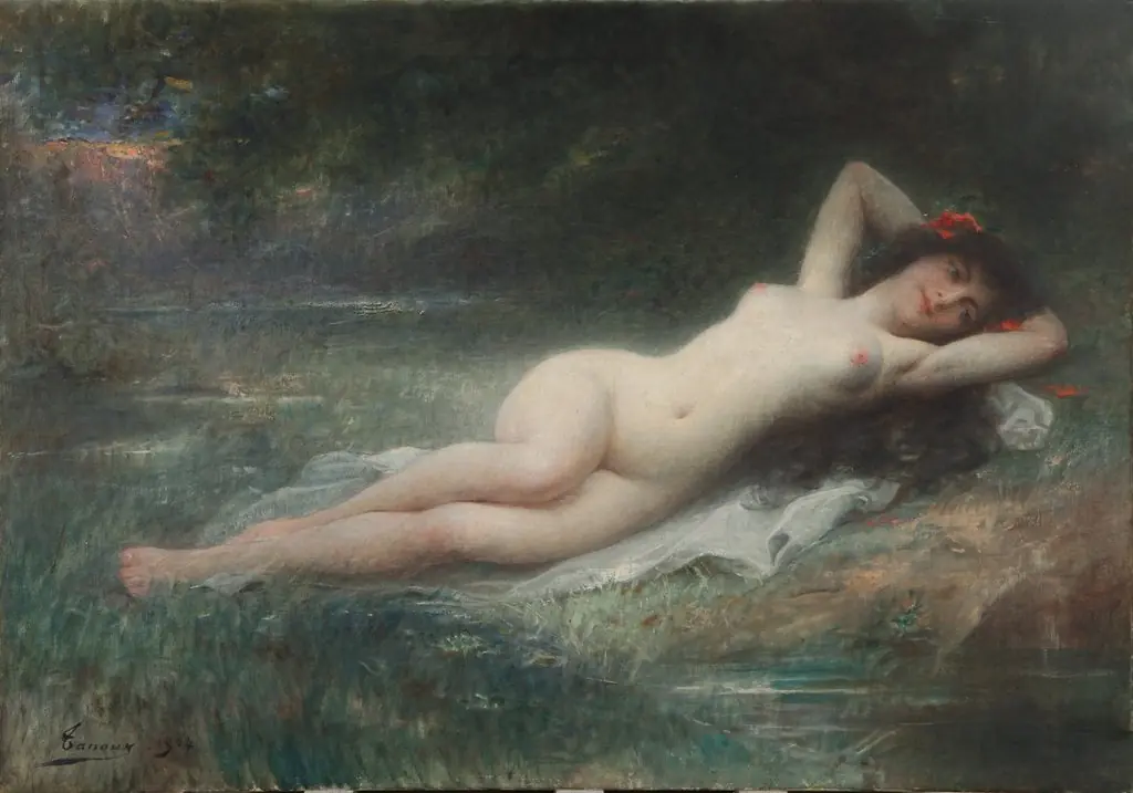 Nude, by Henri Adrien Tanoux