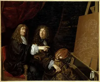 Henri and Charles Beaubrun making the portrait of Queen Marie-Thérèse