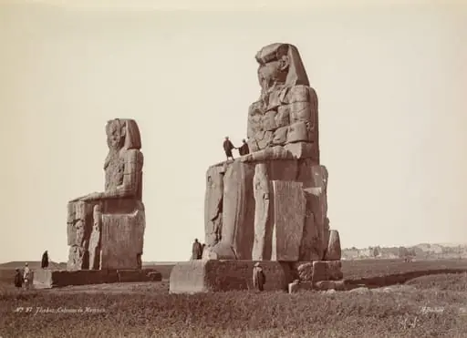 Thebes, The Colossi of Memnon, by Henri Béchard
