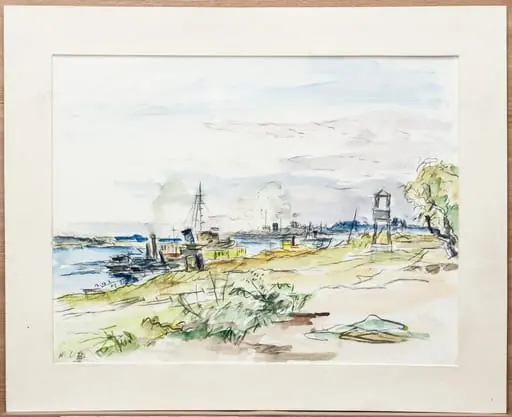 Peisaj cu vapoare, by Henri Catargi