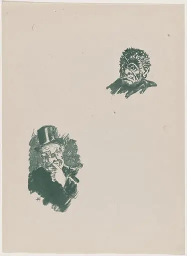 Deux croquis, by Henri-Charles Guérard