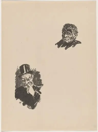 Deux croquis, by Henri-Charles Guérard