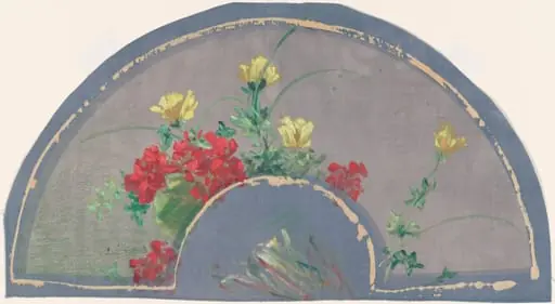Fan with Poppies, by Henri-Charles Guérard
