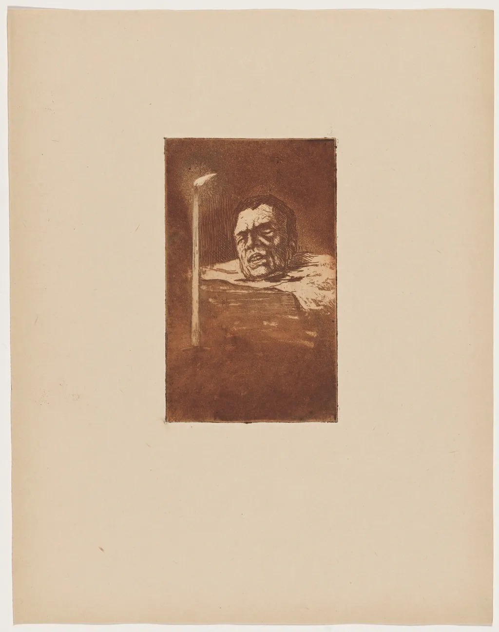 La supplicié (The Executed), by Henri-Charles Guérard, ink, 1895