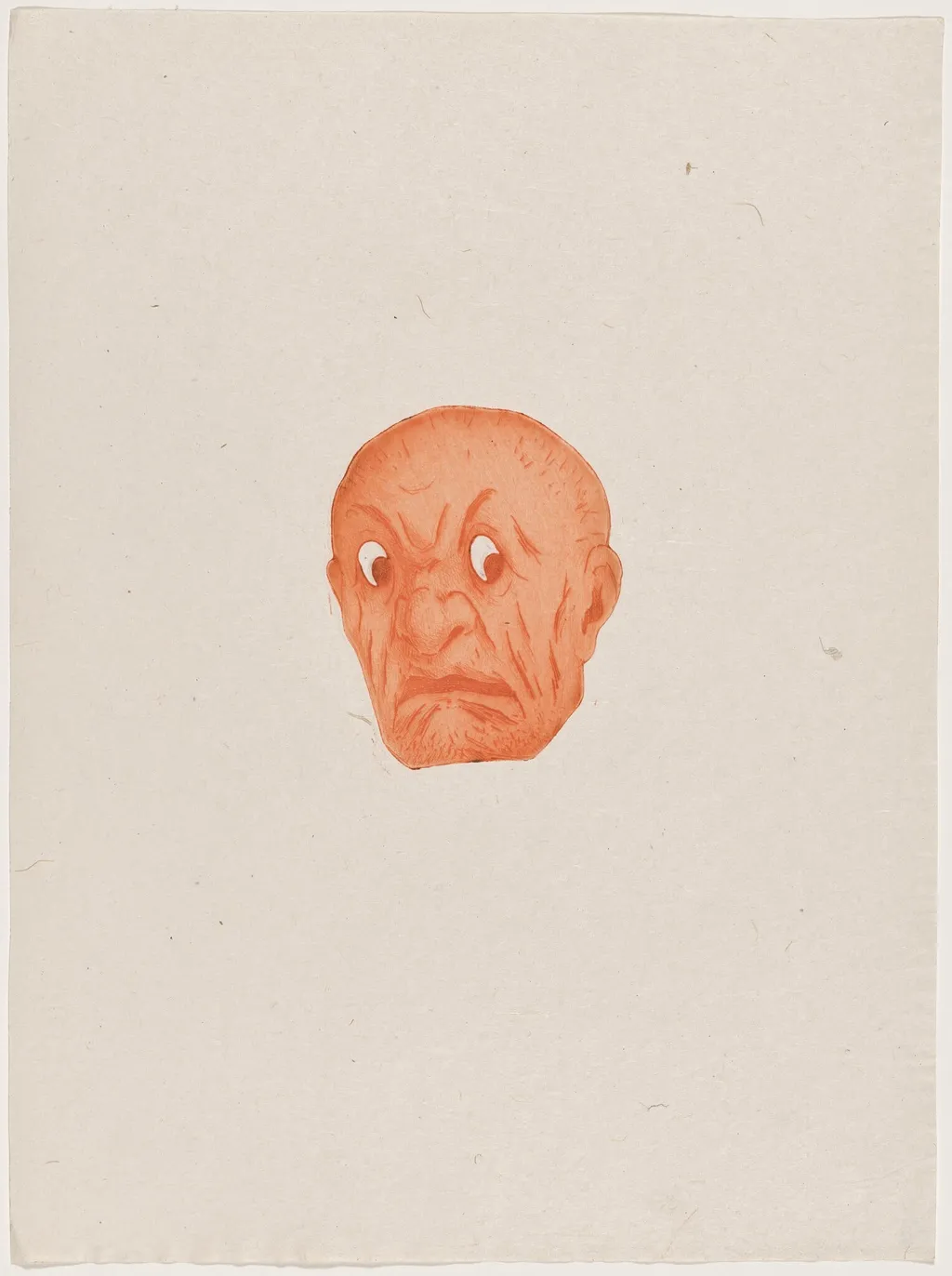 Masque, by Henri-Charles Guérard, ink, 1895