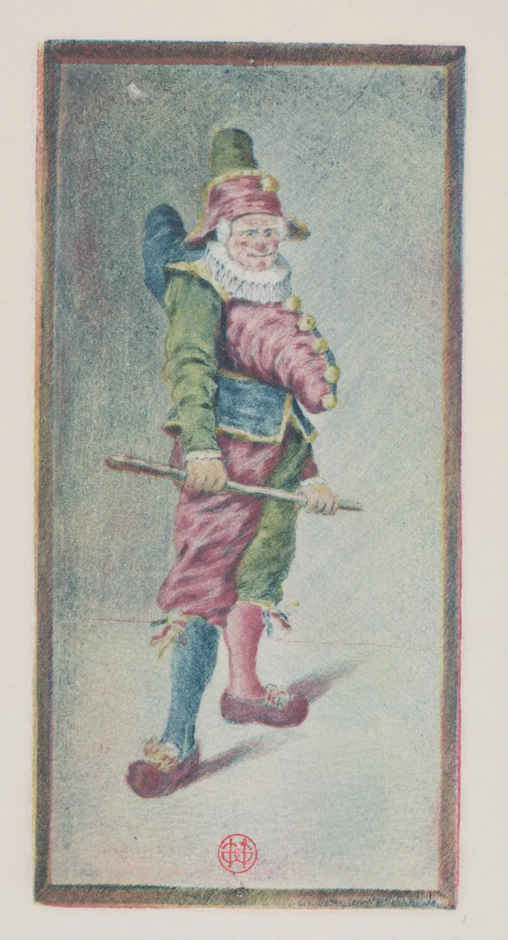 Punchinello, Three-quarters to the Right, by Henri-Charles Guérard, 1887