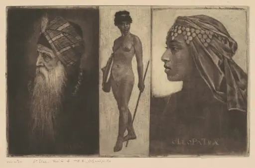 Salomon and Cleopatra, by Henri-Charles Guérard