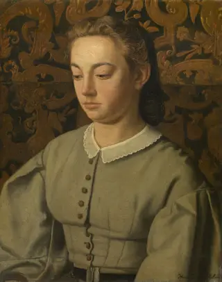 Betsy De Braekeleer, the Painter's Sister, by Henri de Braekeleer, 1863