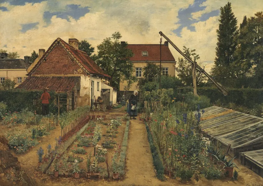 Garden of a Florist, by Henri de Braekeleer