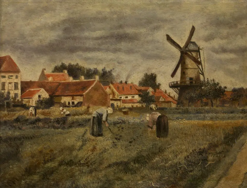 Harvesting Potatoes, by Henri de Braekeleer