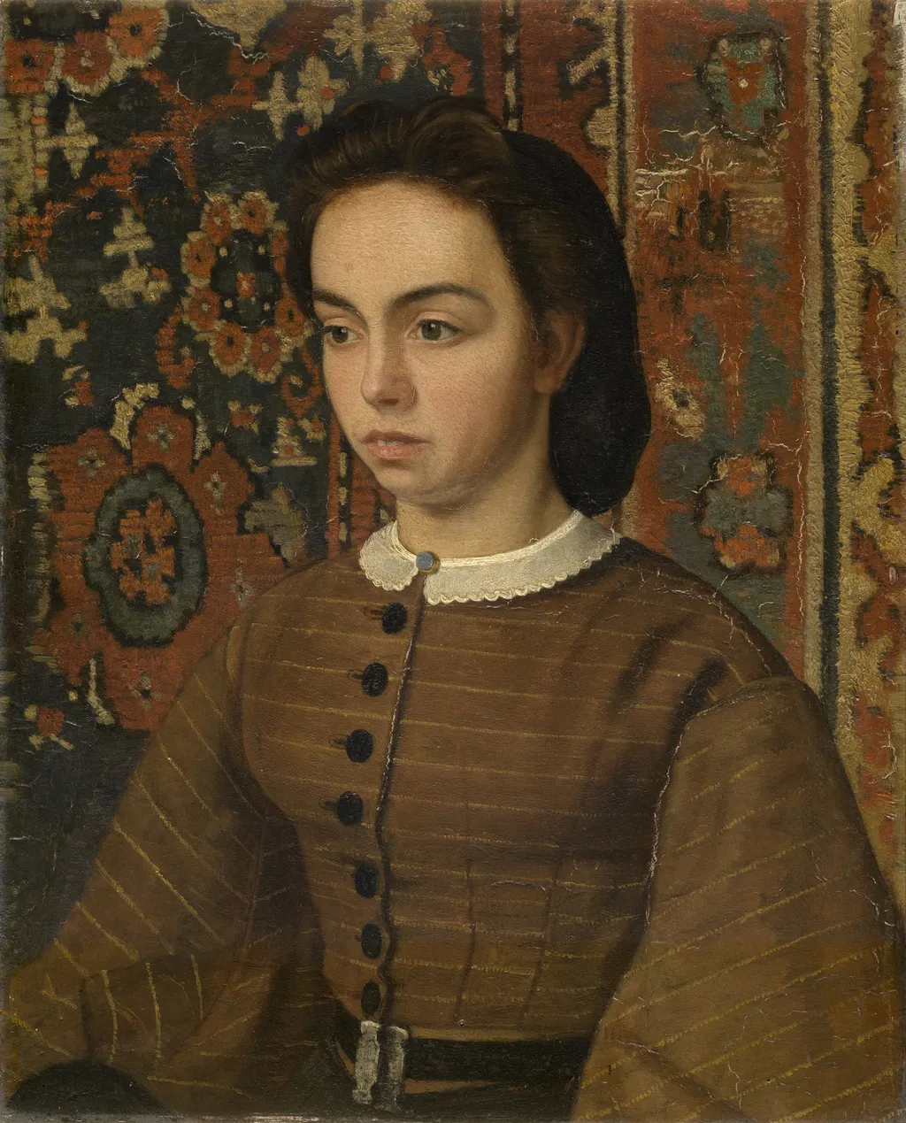 Hélène De Braekeleer, the Painter's Sister, by Henri de Braekeleer, oil, 1867