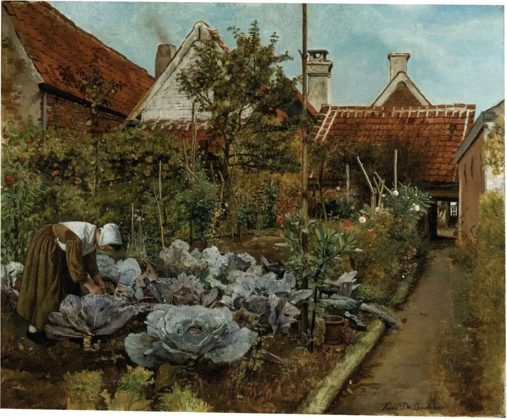 The cabbage cutter, by Henri de Braekeleer